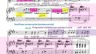 Reynaldo Hahn A Chloris Análisis Musical estructura textura motivos tonalidades y cadencias [upl. by Yrral]