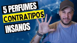 TOP 5 PERFUMES CONTRATIPOS  ESSES FIZERAM SUCESSO POR AQUI [upl. by Neelak]