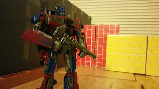 TransformersCybertron sceneBumblebee stop motion [upl. by Aihsile]