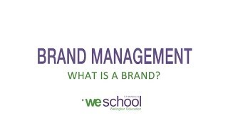 Learn about Brand Marketing Management [upl. by Blessington]