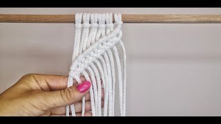 Különleges Makramé Minta készítés  DIY Amazing Macrame Pattern [upl. by Aynik335]