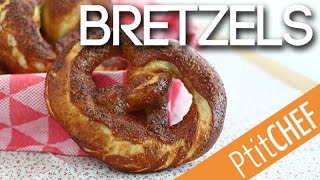 Recette de bretzels alsaciens  Ptitchefcom [upl. by Vanny373]