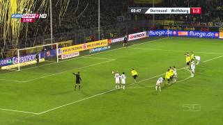 20122013 Borussia Dortmund vs Wolfsburg [upl. by Hamrnand]