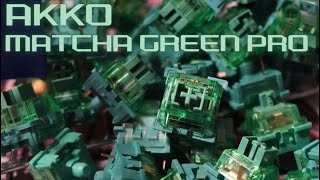 Akko Switches in 2024 Matcha Green Pro Full Review and Soundtest on Vega65 [upl. by Nahsyar]