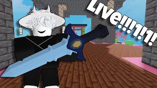 roblox bedwars live for fun [upl. by Ecnerwal627]