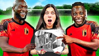 Diamond Football Challenges ft Lukaku amp Doku [upl. by Dielu]