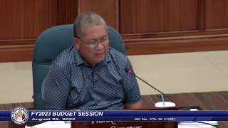 36th Guam Legislature FY2023 Budget Session  August 29 2022 PM Pt2 [upl. by Vincent]