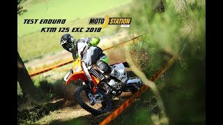 Essai Enduro KTM 125 EXC 2018  De retour [upl. by Uokes569]