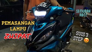 CARA PASANG ZHIPAT LC 135 😍🔥  buat DCdirect current dan suis 3 step paling mudah ✅ [upl. by Skolnik]