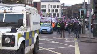 Belfast City Hall Flag Protest 2013 [upl. by Suivart]