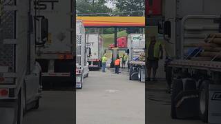 Diesel Going All Over the Place truckingtruckers truckerstoriestruckdrivers viral [upl. by Harak]