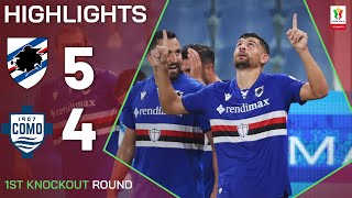 SAMPDORIACOMO 54 AP  HIGHLIGHTS  Blucerchiati are through  Coppa Italia Frecciarossa 202425 [upl. by Oigaib411]