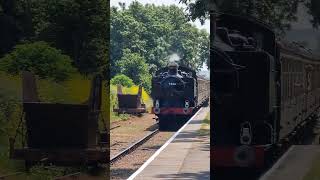 West Somerset Railway 9466 arriving at Dunster Station 07062023 [upl. by Sloan430]