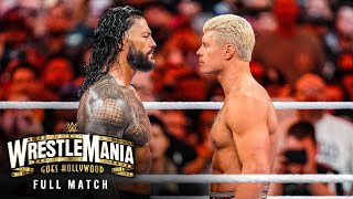 FULL MATCH  Roman Reigns vs Cody Rhodes — WWE Universal Championship Match WrestleMania 39 Sunday [upl. by Kirimia3]