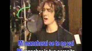 Mi mancherai  Josh Groban Karaoke [upl. by Nicolella]