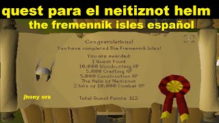 OSRS the fremennik isles quest español [upl. by Rebmac]