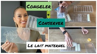 Comment CONGELER et CONSERVER le lait maternel  article INDISPENSABLE Milk trays de Milkies [upl. by Ytitsahc]