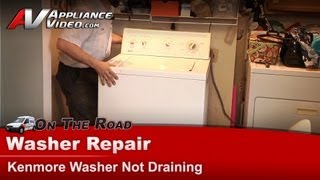 Kenmore Washer Repair  Not Draining  Switch [upl. by Kurr]