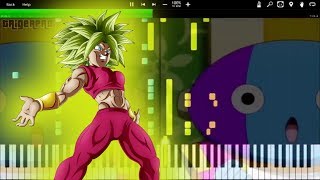 Keflas Theme  Dragon Ball Super OST Piano Tutorial Synthesia [upl. by Malita]