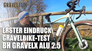 GRAVELBIKETEST ERSTER EINDRUCK BH BIKES GRAVELX ALU 25 [upl. by Sitof]