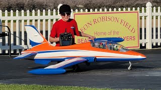 HANGAR 9 MB 339BENTLEYS FIRST SOLO TURBINE FLIGHT [upl. by Kreiker506]