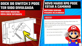 DOCK do SWITCH 2 pode ter sido divulgada  Novo MARIO RPG pode estar a caminho [upl. by Annyl739]