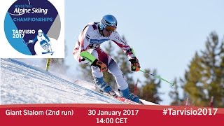 Giant slalom 2nd run  2017 World Para Alpine Skiing Championships Tarvisio [upl. by Parthinia]