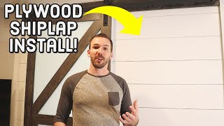 How to Install Shiplap Made From Plywood  Best Method [upl. by Ziladnerb]