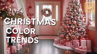 Top 10 Christmas Decor Color Trends for 2024 You MUST Try  Unique Ideas for a Festive Home [upl. by Ahsilet738]