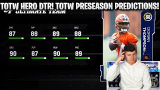 88 OVERALL TOTW DORIAN THOMPSONROBINSON PRESEASON TOTW PREDICTIONS [upl. by Egas]