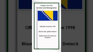 Die Flagge von Bosnien und Herzegowina [upl. by Eiggam]