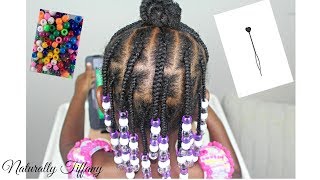 4 Ways to Install Beads  Kids Natural Hair Care [upl. by Mercola63]