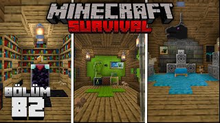 Muhteşem Müzik Diski Koleksiyonu ve Yeni Odalar┇Minecraft Survival ▹Bölüm 82 [upl. by Ardnohsed]