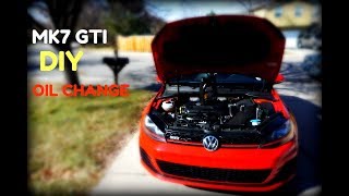 MK7 GTI Oil Change DIY [upl. by Trista]