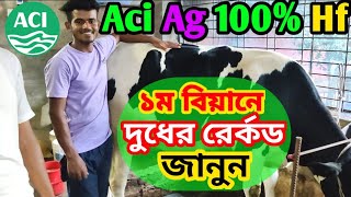 এসিআই Ag 100👉বুল ৩৬৩৭ বকনার দুধের রের্কড দেখুন।Aci Usa 100 hf bulls of SemenAci AG semen record [upl. by Ennairek524]