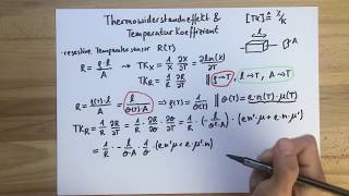 Thermowiderstand amp Temperaturkoeffizient  Sensoren  passive Bauelemente [upl. by Sudhir442]