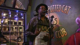 Washboard Chaz Blues Trio at the Spotted Cat in New Orleans [upl. by Ym]