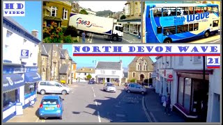 North Devon Wave 21 Bus Ilfracombe Braunton Barnstaple Instow Bideford Northam Westward Ho [upl. by Corbie]