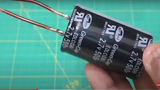 Spot welder using 500F super capacitor ultra super capacitor as spot welder [upl. by Ahsyas355]