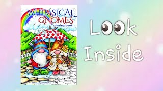 Whimsical Gnomes Coloring Book Flipthrough Teresa Goodridge [upl. by Ycnay103]