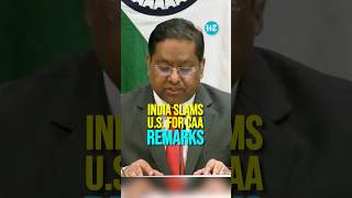 Misplaced Misinformed amp Unwarranted India Slams US For CAA Remarks [upl. by Reffotsirhc]