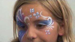 Half Buttefly Face Painting Tutorial [upl. by Forward801]