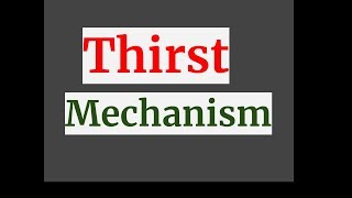 Thirst Mechanism [upl. by Ayela]