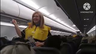 Pilots Hilarious Safety Briefing Captures Passengers Attention [upl. by Duston]