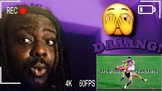 💥REACTION💥AFLs Biggest Hits And Bumps EVER‼️ Mind Blowing🤯 [upl. by Eimor]