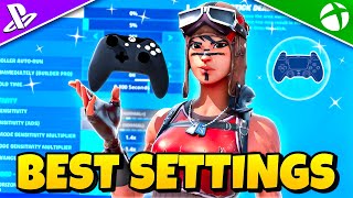 NEW BEST Controller SETTINGS  Sensitivity in Chapter 5 Fortnite Tutorial [upl. by Fiona]