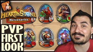 MERCENARIES PVP FIRST LOOK  Hearthstone Mercenaries [upl. by Merla]