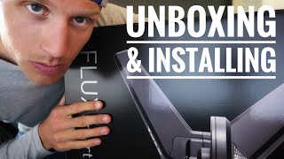 Tacx FLUX smart trainer Unboxing and Installing  cycling [upl. by Esbenshade]