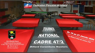 Tournoi Masters cadre 472  Billard 3  tournoi principal [upl. by Enisamoht870]