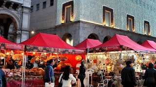 Milano  Italy  Christmas market walking tour 4K  Beautiful Christmas Market [upl. by Laden295]